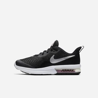 Pantofi Casual Nike Air Max Sequent 4 Fete Negrii Gri Inchis Albi Metal Argintii | CLGR-57938